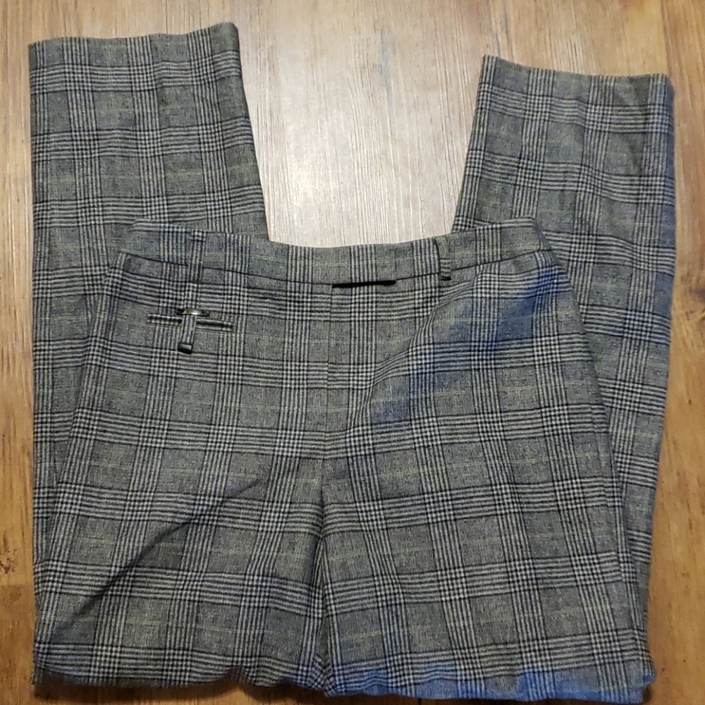 Carlisle vintage wool blend lined plaid trouser